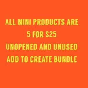 Mini makeup and face products